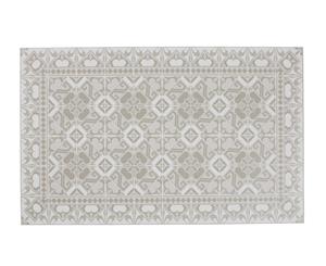 Vignette Vaucluse PVC Stylish Rectangle Floor Mat Taupe 50x80x0.1cm - Decor