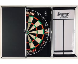 Winmau DUAL CORE Blade 5 FIVE Dart Board & Aluminium Alloy Cabinet + 6 x Darts