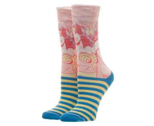 Wonder Woman Juniors Size Faded Neon Socks