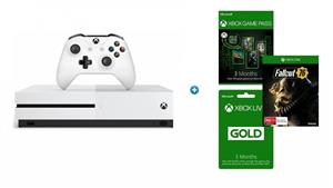 Xbox One S 1TB Console + 3 Months Game Pass + 3 Months Xbox Live Gold Subscription + Fallout 76