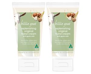 2 x Billie Goat Soap Intensive Hand Cream - Original 75mL