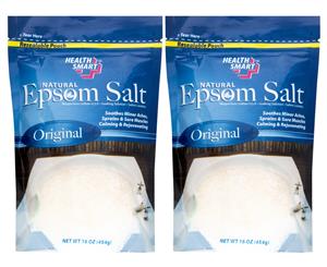 2 x Health Smart Epsom Salt Soak Original 454g