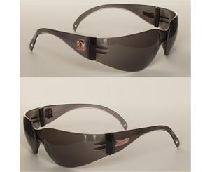 2 x Sydney Roosters NRL Safety Eyewear UV Sunglasses Glasses Work Protect SMOKE