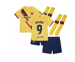 2019-2020 Barcelona Away Nike Little Boys Mini Kit (SUAREZ 9)