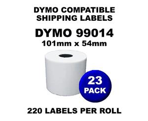 23 Rolls Dymo Compatible Direct Thermal Labels 99014 54mm x 100mm