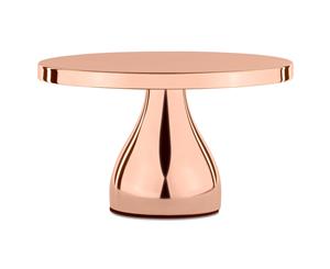 25 cm (10-inch) Round Modern Cake Stand | Rose Gold Plated | Le Gala Collection CS320JRX