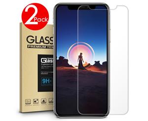 2PACK 9H Tempered Glass Screen Protector for Apple iPhone XS