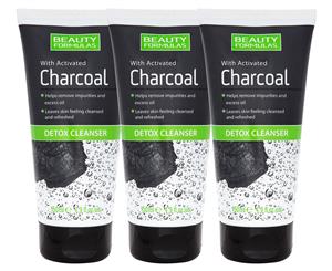 3 x Beauty Formulas Activated Charcoal Detox Cleanser 150mL