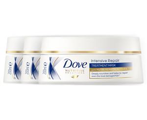 3 x Dove Nutritive Solutions Intensive Repair Treatment Mask 200mL