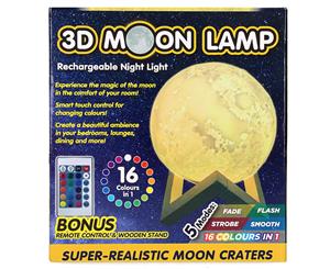 3D Moon Lamp Rechargeable Night Light