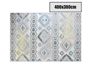 400x300cm Grey Creamy Style Pattern Floor Area Art Rug Carpet