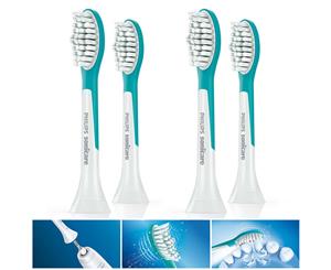 4PC Philips HX6042/63 Sonicare Replacement Heads for Electric Toothbrush Kids 7+