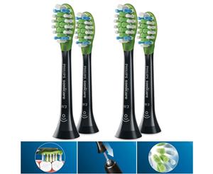 4PC Philips HX9062/96 W3 Premium Wh Replacement Heads for Electric Toothbrush BK