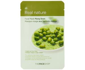 5 x The Face Shop Real Nature #Mung Bean Sheet Mask