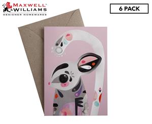 6 x Maxwell & Williams Pete Cromer Greeting Card - Sugar Glider