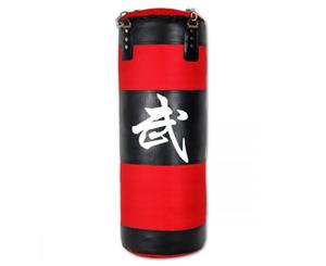 80cm Fitness Training Boxing Punching Bag Sad Bag - Red & Black