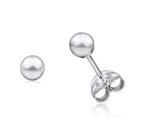 .925 Sterling Silver Ball Stud 3.5mm-Silver
