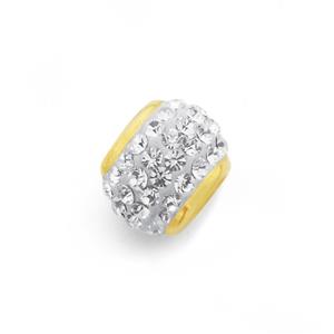 9ct Gold Crystal Ring Charm