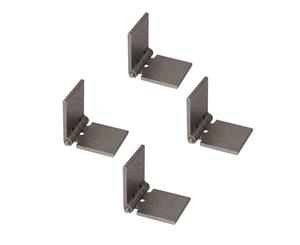 AB Tools Pack of 4 Solid Drawn Steel Butt Hinges Extra Heavy Duty Industrial 50x120mm