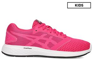 ASICS Grade-School Girls' Patriot 10 Running Sports Shoes - Fuchsia/White