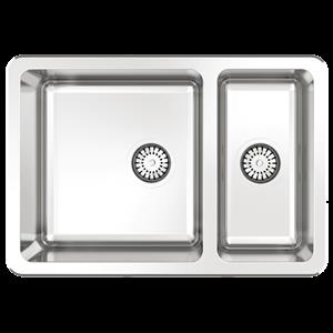 Abey 660 x 450mm Lago Stainless Steel 1 and 1/3 Square Sink