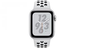 Apple Watch Nike+ Series 4 - 40mm Silver Aluminium Case with Pure Platinum/Black Nike Sport Loop - GPS