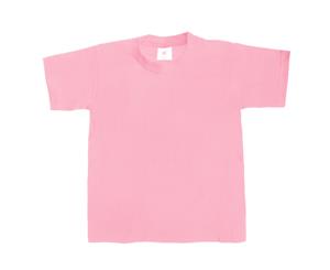B&C Kids/Childrens Exact 190 Short Sleeved T-Shirt (Pink Sixties) - BC1287