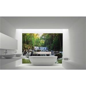 Bellessi 445 x 1200 x 4mm Motiv Polymer Bathroom Panel - Cascades