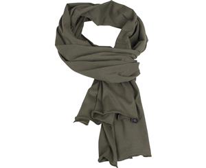 Build Your Brand Adults Unisex Jersey Scarf (Olive) - RW6492