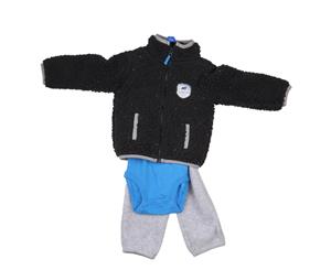 Carter's 3pc Baby Boy's Clothing Set Hooded Jacket Bodysuit & Trackpants Gift