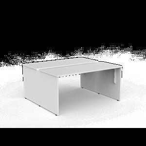 CeVello 1500 x 600mm White Two User Double Sided Desk