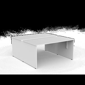CeVello 1500 x 750mm White Two User Double Sided Desk