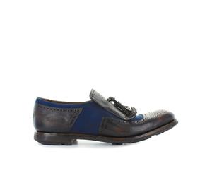 Church's Men's EDG0019QGF0VZ0 Blue/Brown Leather Loafers