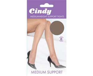 Cindy Womens/Ladies Mediumweight Support Tights (1 Pair) (Paloma Mink) - LW108