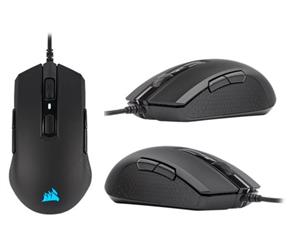 Corsair M55 RGB PRO Ambidextrous Multi-Grip Gaming Black Mouse 200-12400 DPI ICUE Software. 2 Years Warranty