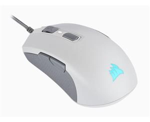 Corsair M55 RGB PRO White Ambidextrous Multi-Grip Gaming Mouse 200-12400 DPI ICUE Software. 2 Years Warranty