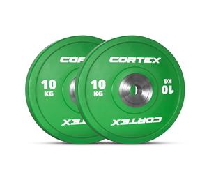 Cortex Competition 10kg Olympic Bumper Plate (Pair)