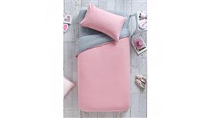 Cozi Pink Double Quilt Cover and Fitted Sheet Set