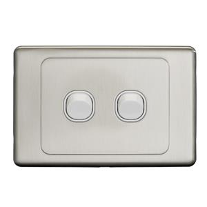 DETA S-Line Stainless Steel Double Switch