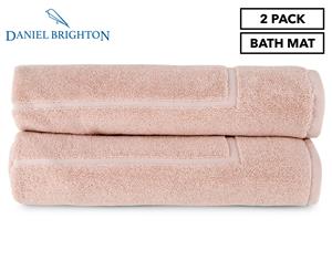 Daniel Brighton Zero Twist Bath Mat 2-Pack - Pink
