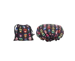 Dilly's Collections Waterproof Shower Cap Set - Babushka