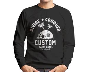 Divide & Conquer Custom Surf Comp Men's Sweatshirt - Black