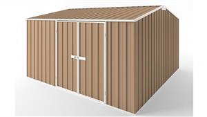 EasyShed D3838 Gable Roof Garden Shed - Pale Terracotta