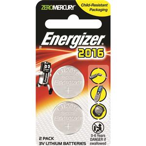 Energizer CR2016 Lithium Battery - 2 Pack