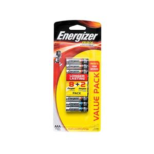 Energizer Max AAA 8+2 Pack