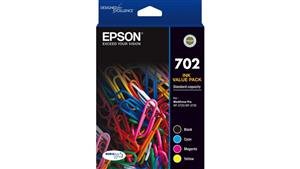 Epson 702 DURABrite Ultra 4 Colour Ink Cartridge Value Pack