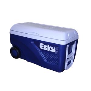 Esky 65L Blue And White Hard Ice King Cooler With Wheels