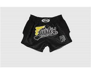 FAIRTEX-Black Slim Cut Muay Thai Boxing Shorts Pants (BS1708)