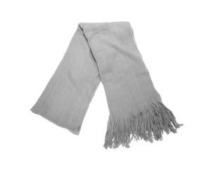 Foxbury Womens/Ladies Long Tassled Scarf (Grey) - SK285