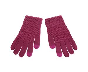 Foxbury Womens/Ladies Touch Screen Gloves (Fuchsia) - GL638